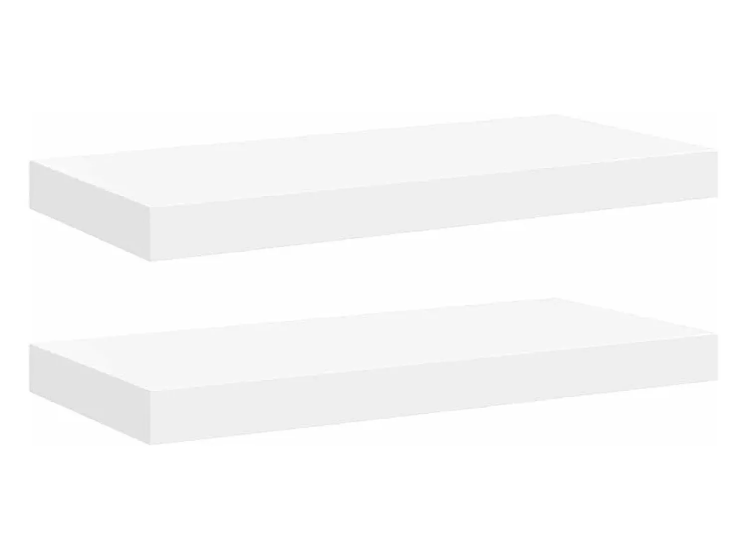 Prateleira|vidaxl Prateleiras de parede suspensas 2 pcs 50x23x3,8cm MDF Branco