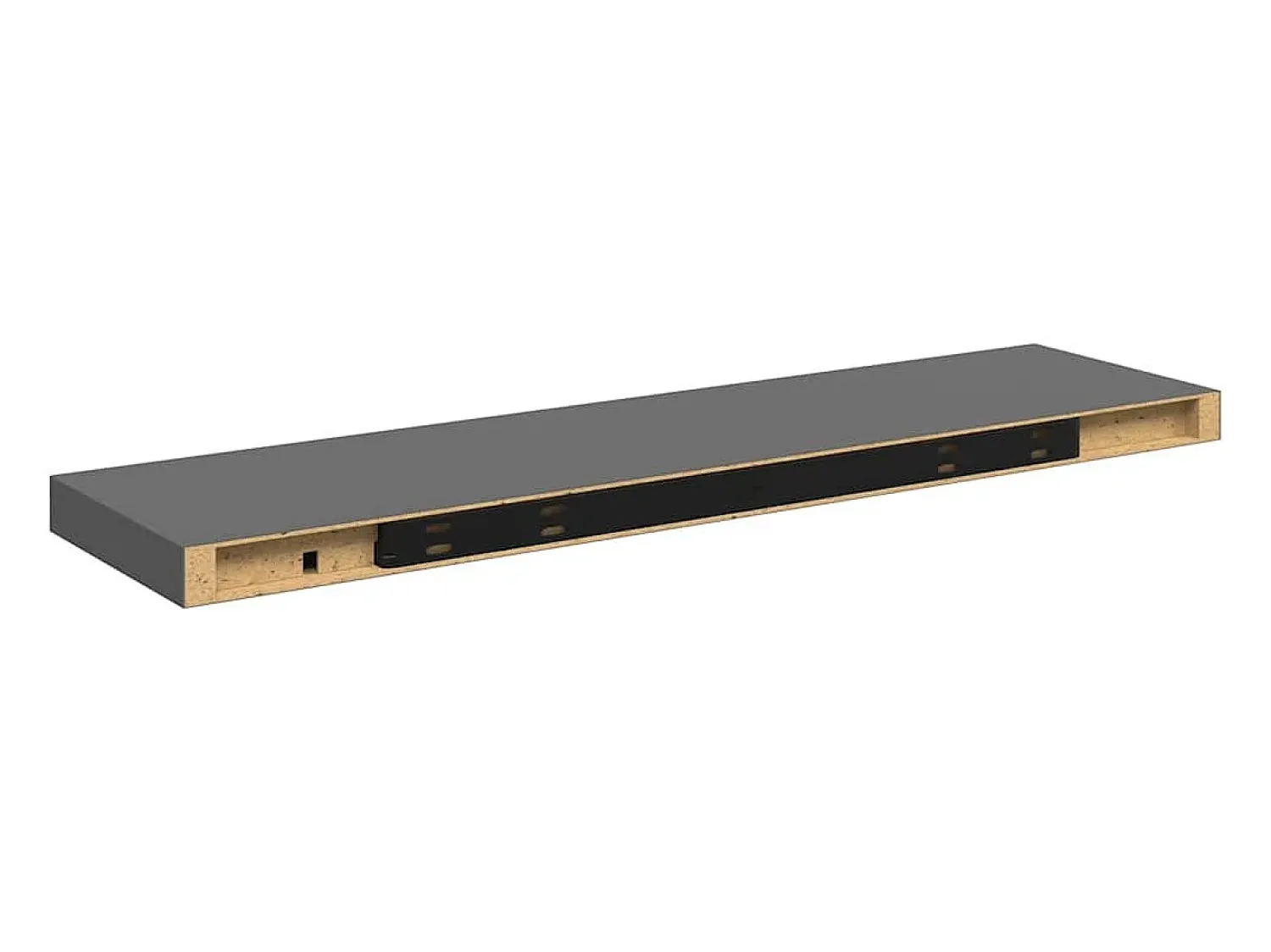Prateleira|vidaxl Prateleiras de parede suspensas 4 pcs 90x23,5x3,8cm MDF cinza Cinzento