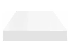 vidaxl Prateleiras de parede suspensas 2 pcs 60x23,5x3,8cm MDF Branco