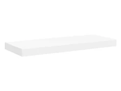 vidaxl Prateleiras de parede suspensas 2 pcs 60x23,5x3,8cm MDF Branco