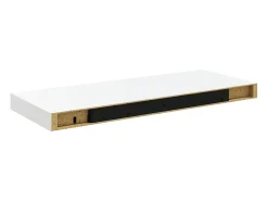 Online vidaxl Prateleiras de parede suspensas 2 pcs 60x23,5x3,8cm MDF Branco