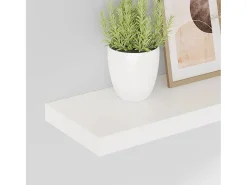 Online vidaxl Prateleiras de parede suspensas 2 pcs 60x23,5x3,8cm MDF Branco