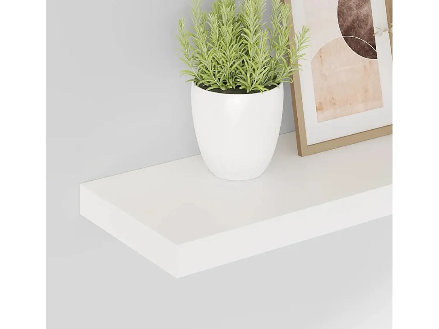 Online vidaxl Prateleiras de parede suspensas 2 pcs 60x23,5x3,8cm MDF Branco