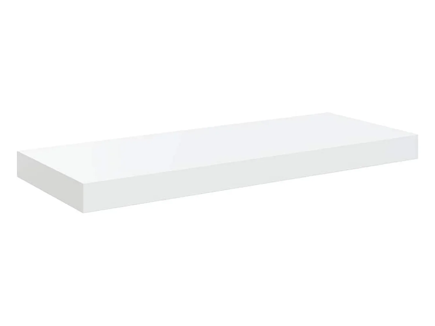 Online vidaxl Prateleiras de parede suspensas 2 pcs 60x23,5x3,8cm MDF Branco