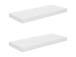 Prateleiras de parede suspensas 2 pcs 60x23,5x3,8cm MDF PT175573^ Prateleira