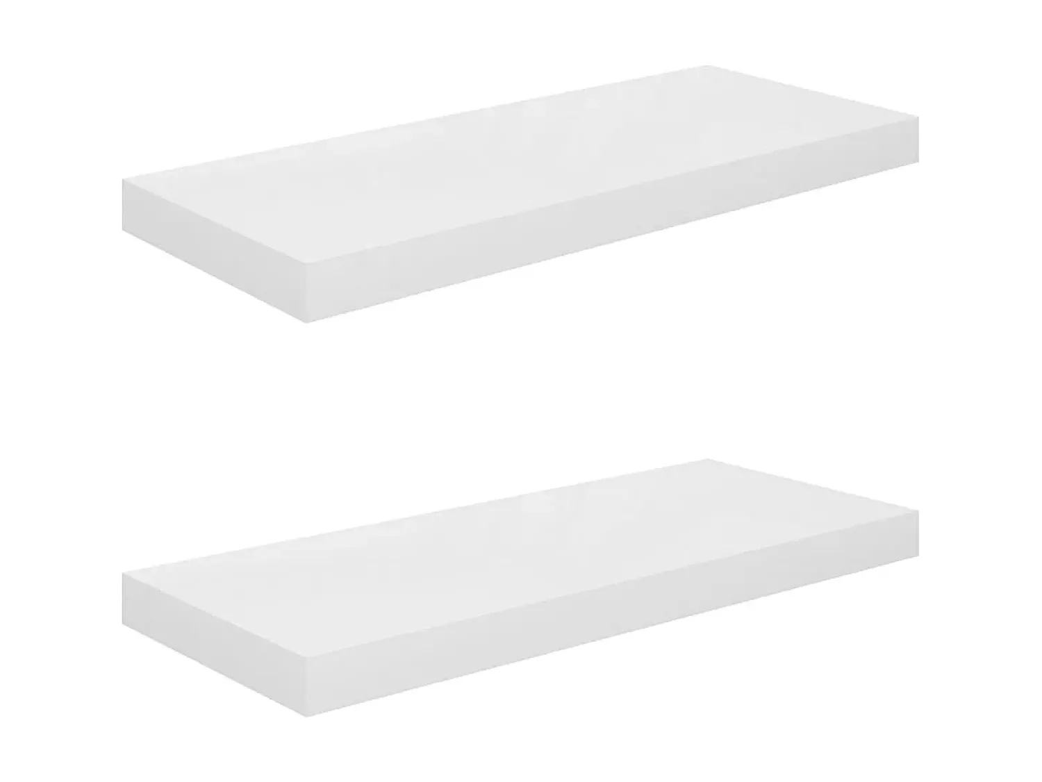 Prateleiras de parede suspensas 2 pcs 60x23,5x3,8cm MDF PT175573^ Prateleira