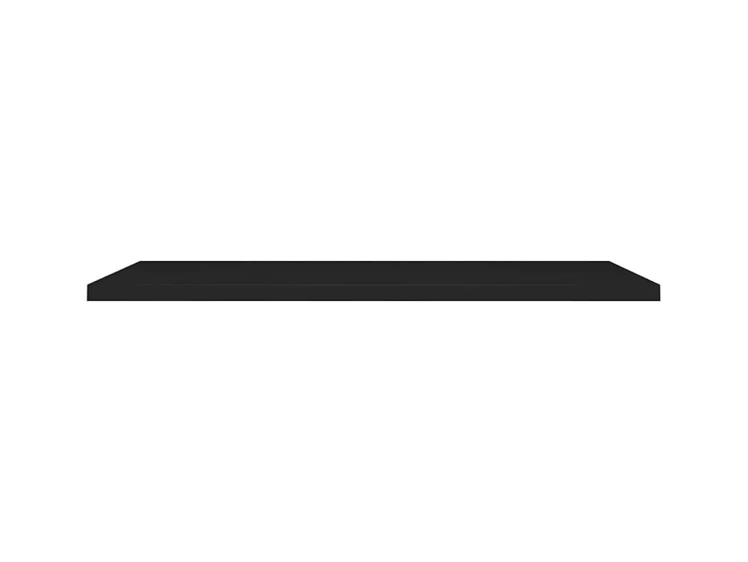 Prateleira| Prateleiras de parede suspensas 2 pcs 120x23,5x3,8cm MDF PT229986 Preto