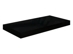 Best Prateleiras de parede suspensas 4 pcs 50x23x3,8cm MDF PT946882 Preto