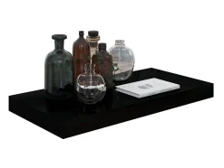 Best Prateleiras de parede suspensas 4 pcs 50x23x3,8cm MDF PT946882 Preto