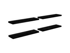 Prateleiras de parede suspensas 4 pcs 90x23,5x3,8cm MDF PT761059^ Prateleira