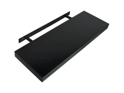 Best Prateleiras de parede suspensas 2 pcs 60x20x3,8 cm PT322944 Preto