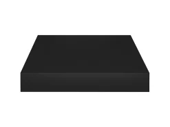 New Prateleiras de parede suspensas 2 pcs 23x23,5x3,8cm MDF PT457168 Preto