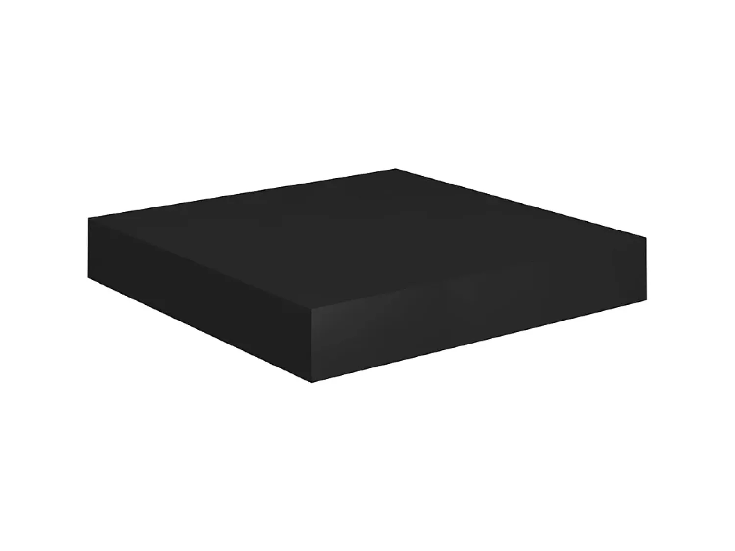 New Prateleiras de parede suspensas 2 pcs 23x23,5x3,8cm MDF PT457168 Preto