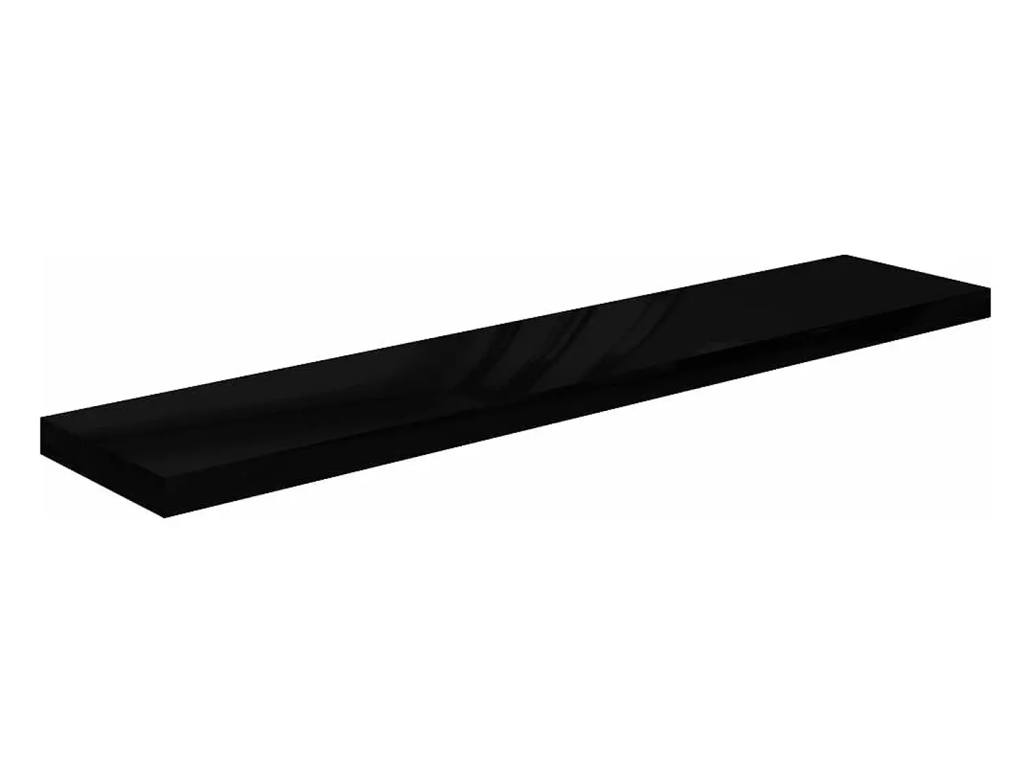 Discount Prateleiras de parede suspensas 4 pcs 120x23,5x3,8cm MDF PT956720 Preto