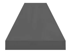 Hot Prateleiras de parede suspensas 2 pcs 120x23,5x3,8cm MDF cinza PT925583 Cinzento