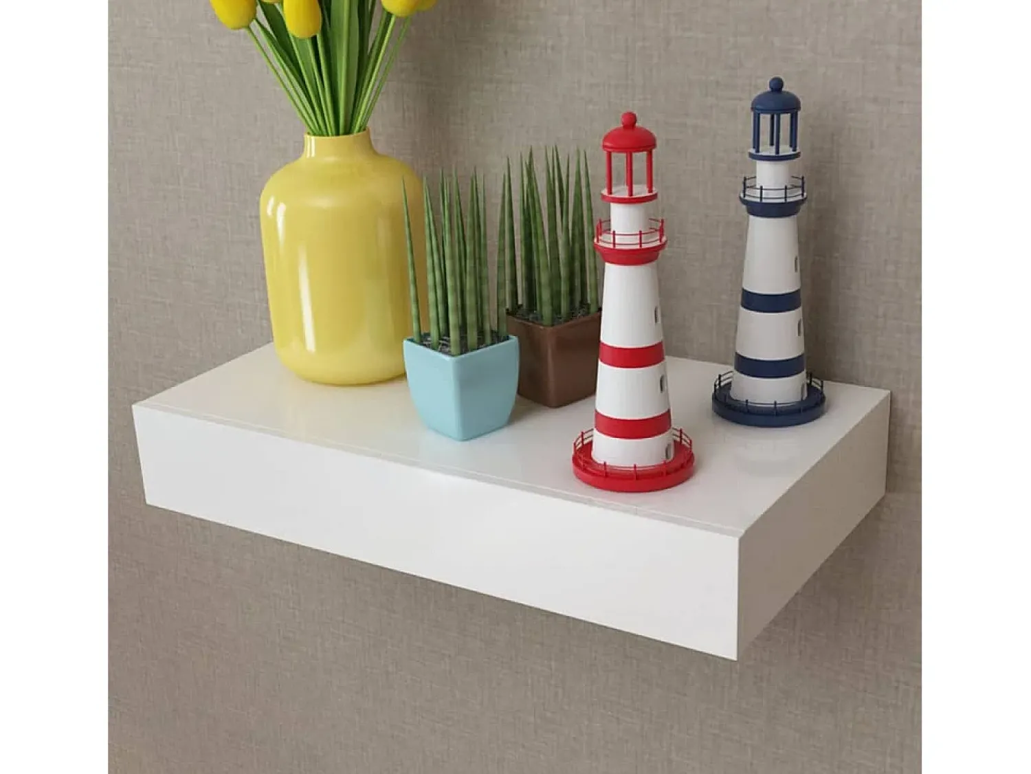 Prateleiras de parede suspensas com gavetas 2 pcs 48 cm PT418576^ Prateleira