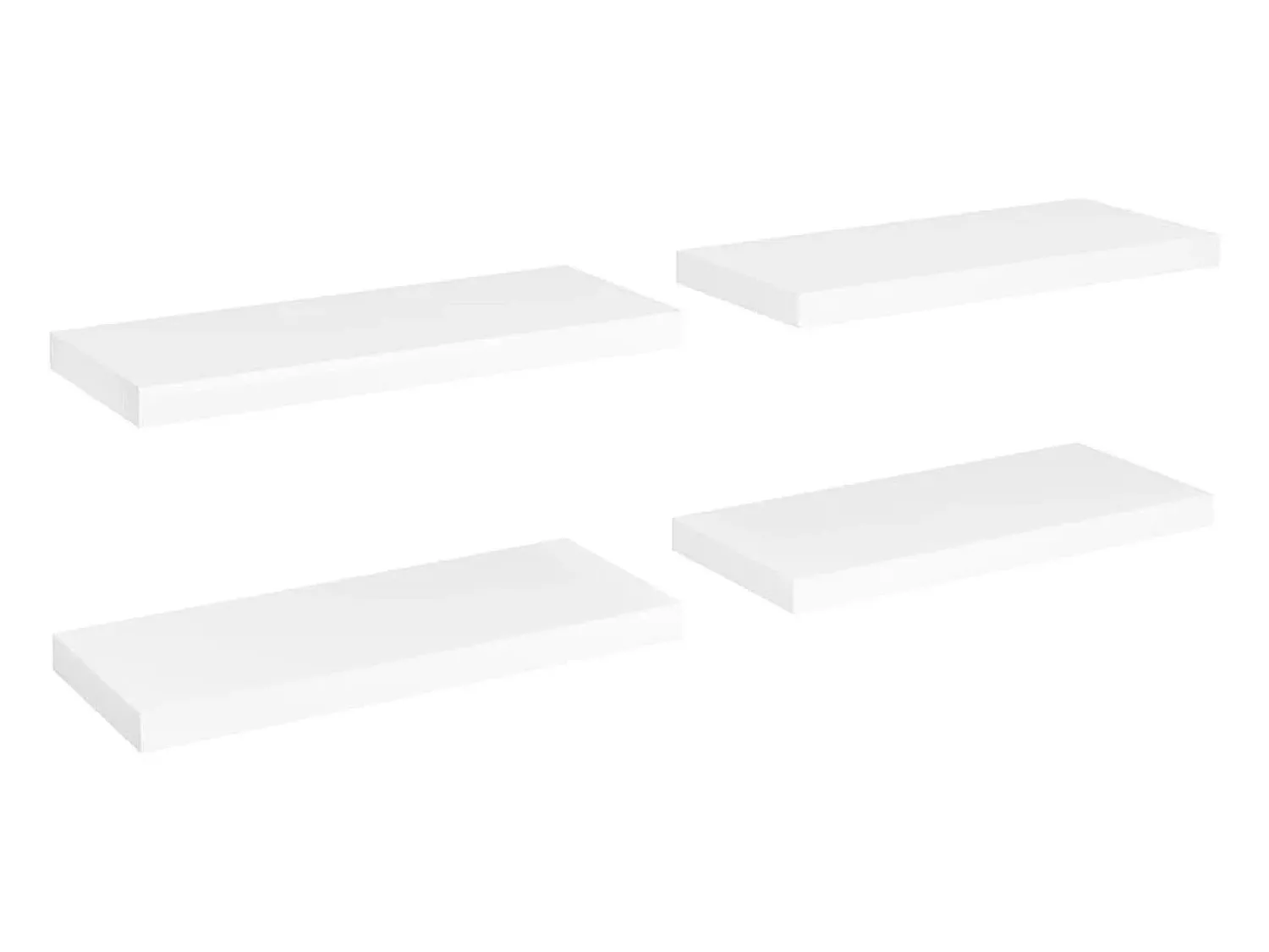 Prateleiras de parede suspensas 4 pcs 60x23,5x3,8cm MDF PT749749^ Prateleira