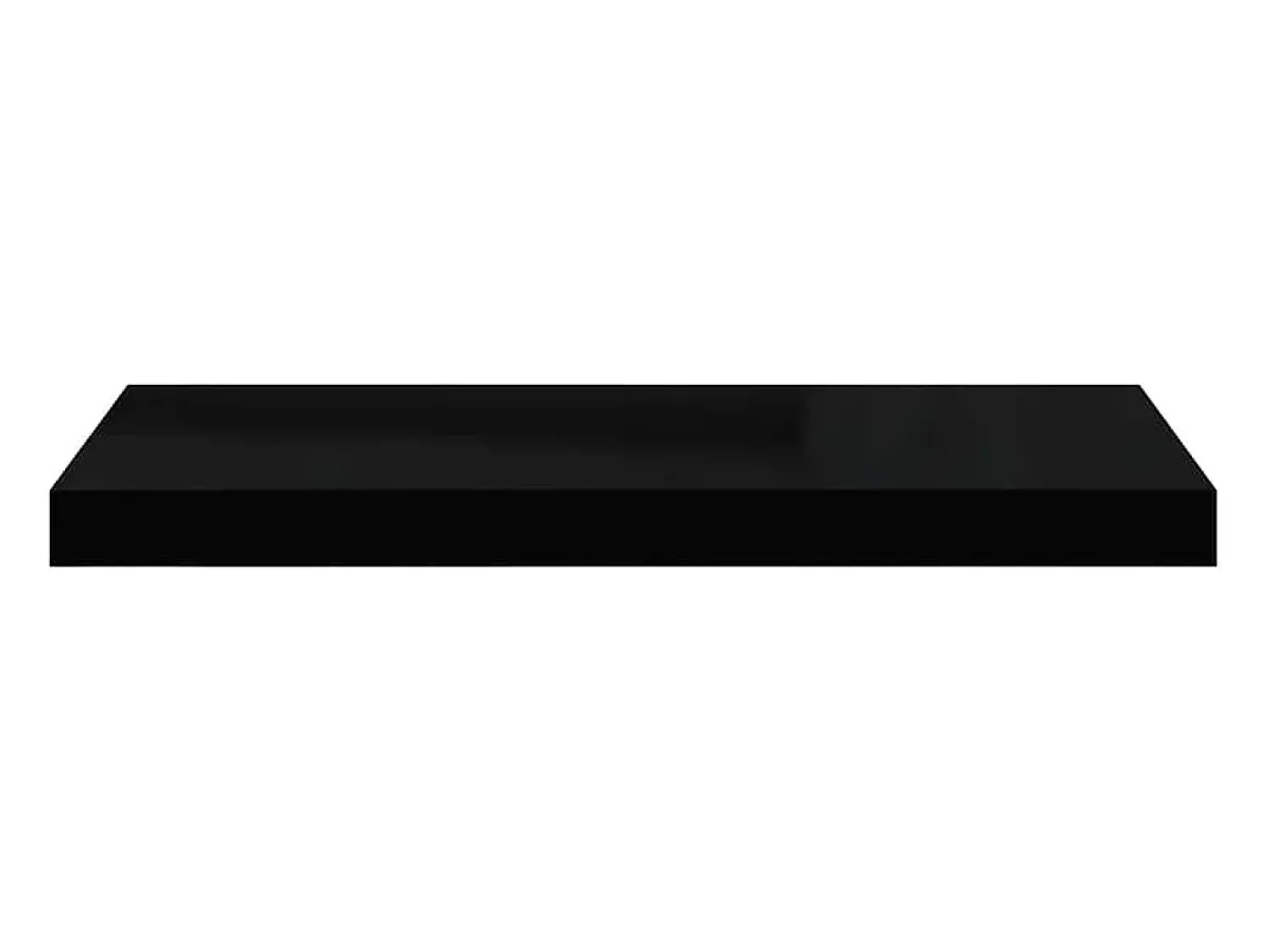 Prateleira*vidaxl Prateleiras de parede suspensas 4 pcs 60x23,5x3,8 cm MDF Preto