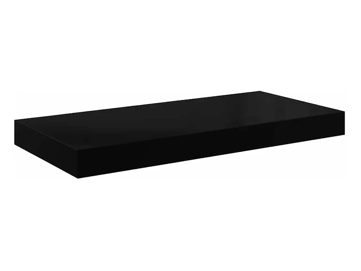 Prateleira*vidaxl Prateleiras de parede suspensas 4 pcs 60x23,5x3,8 cm MDF Preto