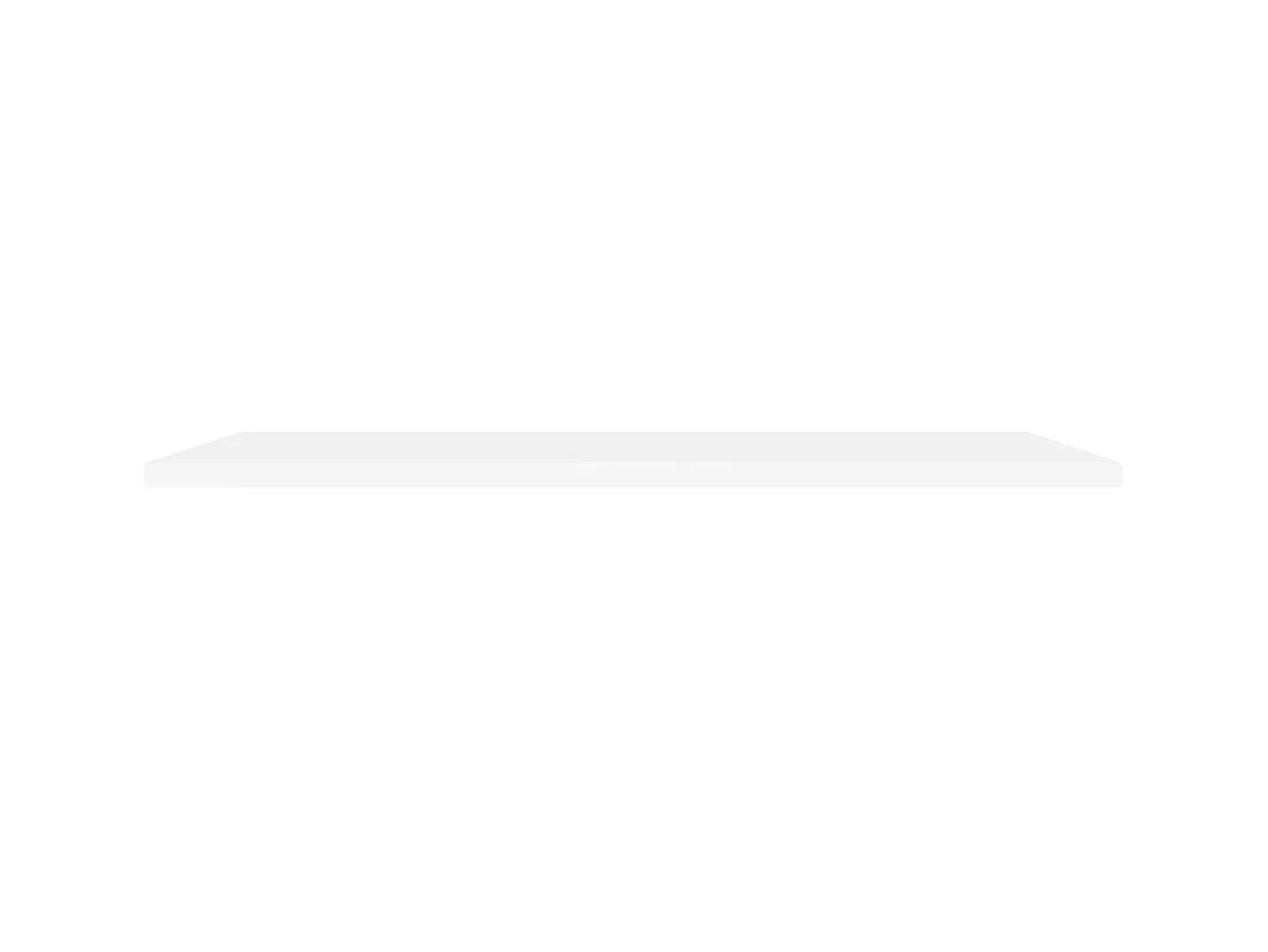 Prateleira* Prateleiras de parede suspensas 2 pcs 120x23,5x3,8cm MDF PT735276 Branco