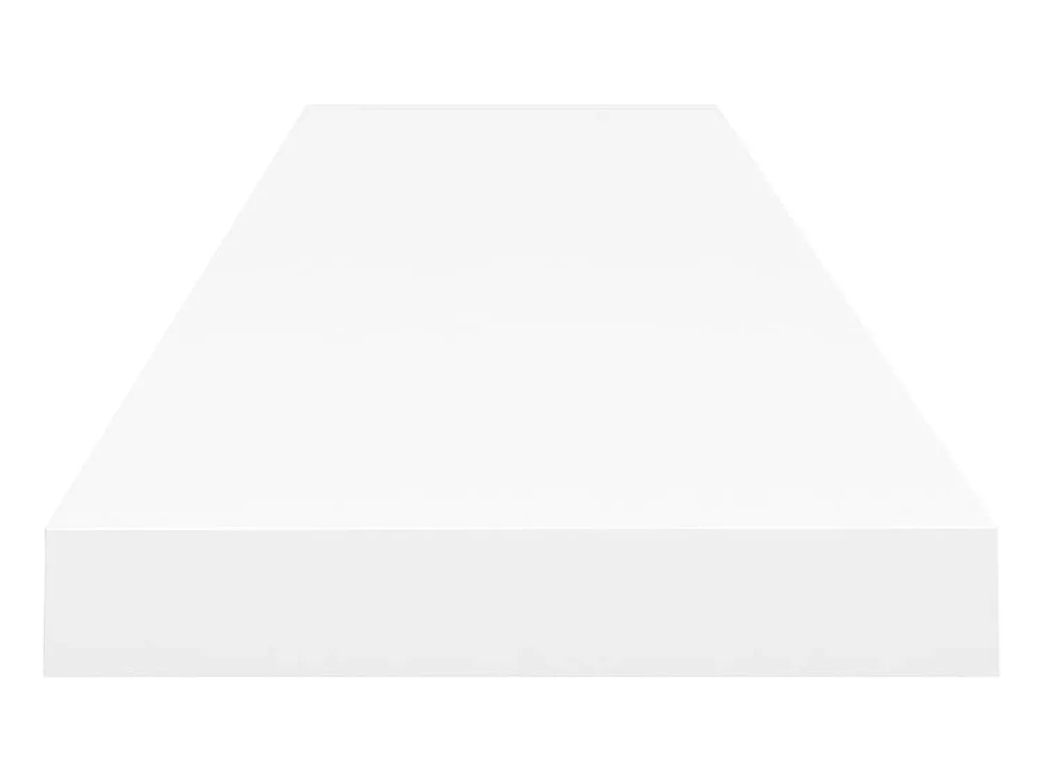 Prateleira* Prateleiras de parede suspensas 2 pcs 120x23,5x3,8cm MDF PT735276 Branco