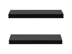 Prateleira* Prateleiras de parede suspensas 2 pcs 40x20x3,8 cm PT609547 Preto