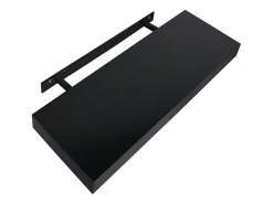 Prateleira* Prateleiras de parede suspensas 2 pcs 40x20x3,8 cm PT609547 Preto