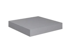 Prateleira* Prateleiras de parede suspensas 4 pcs 23x23,5x3,8cm MDF cinza PT832204 Cinzento