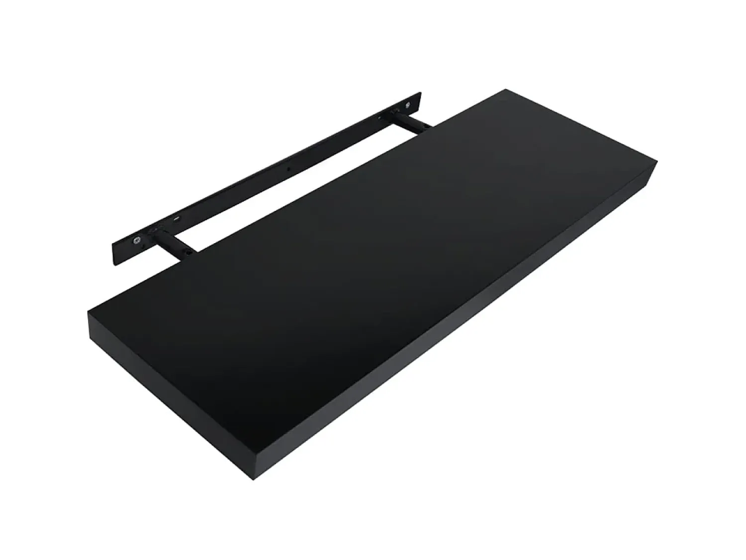 Prateleira| Prateleiras de parede suspensas 2 pcs 100x20x3,8 cm PT828755 Preto