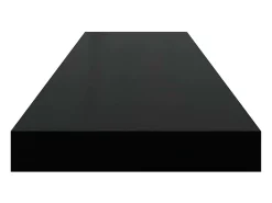 Prateleira|vidaxl Prateleiras de parede suspensas 4 pcs 90x23,5x3,8cm MDF Preto
