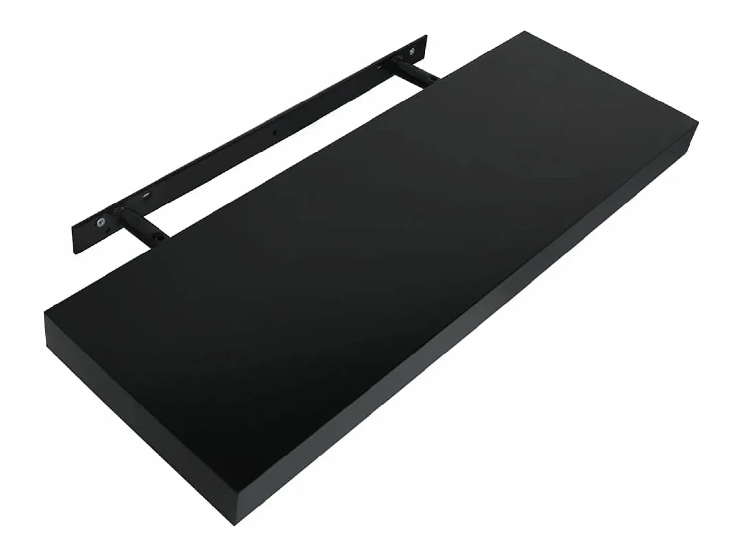 vidaxl Prateleiras de parede suspensas 2 pcs 60x20x3,8 cm^ Prateleira