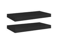 Prateleiras de parede suspensas 2 pcs 50x23x3,8cm MDF PT727724^ Prateleira