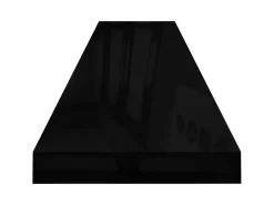 Best Prateleiras de parede suspensas 2 pcs 120x23,5x3,8cm MDF PT406778 Preto