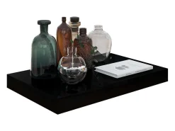 Prateleira| Prateleiras de parede suspensas 4 pcs 40x23x3,8cm MDF PT568883 Preto