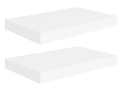 Prateleiras de parede suspensas 2 pcs 40x23x3,8cm MDF PT282020^ Prateleira