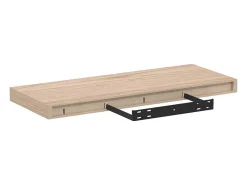 Prateleira*vidaxl Prateleiras flutuantes 4 pcs 60x23,5x4 cm derivados de madeira Castanho