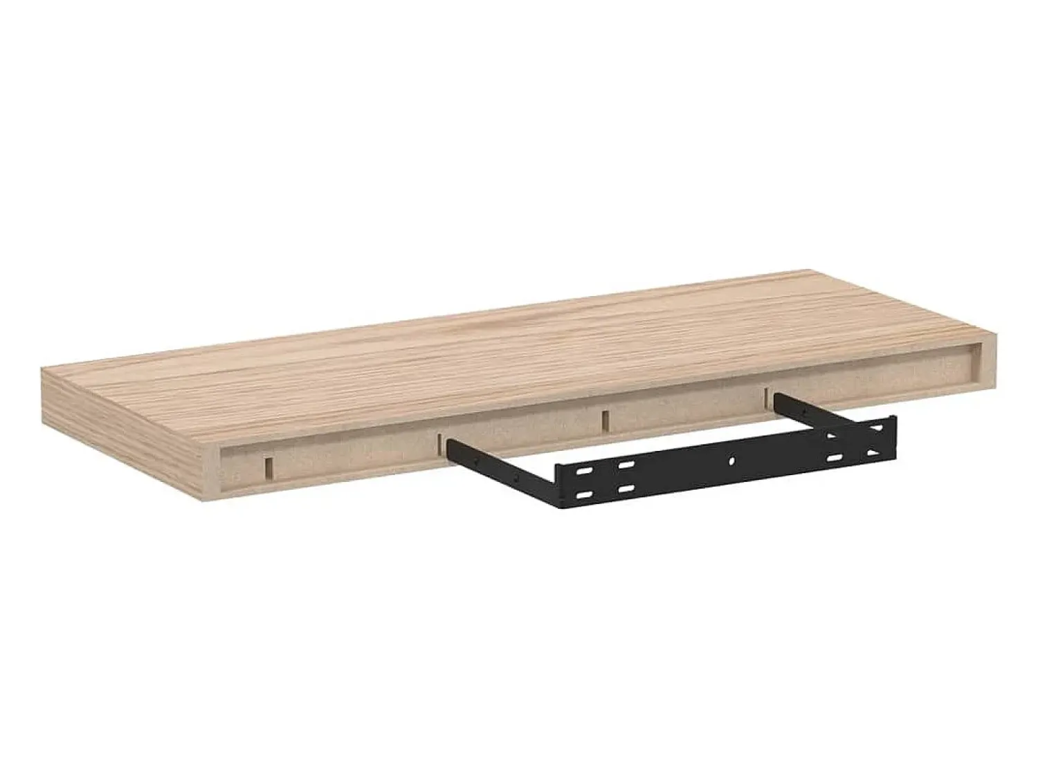 Prateleira*vidaxl Prateleiras flutuantes 4 pcs 60x23,5x4 cm derivados de madeira Castanho