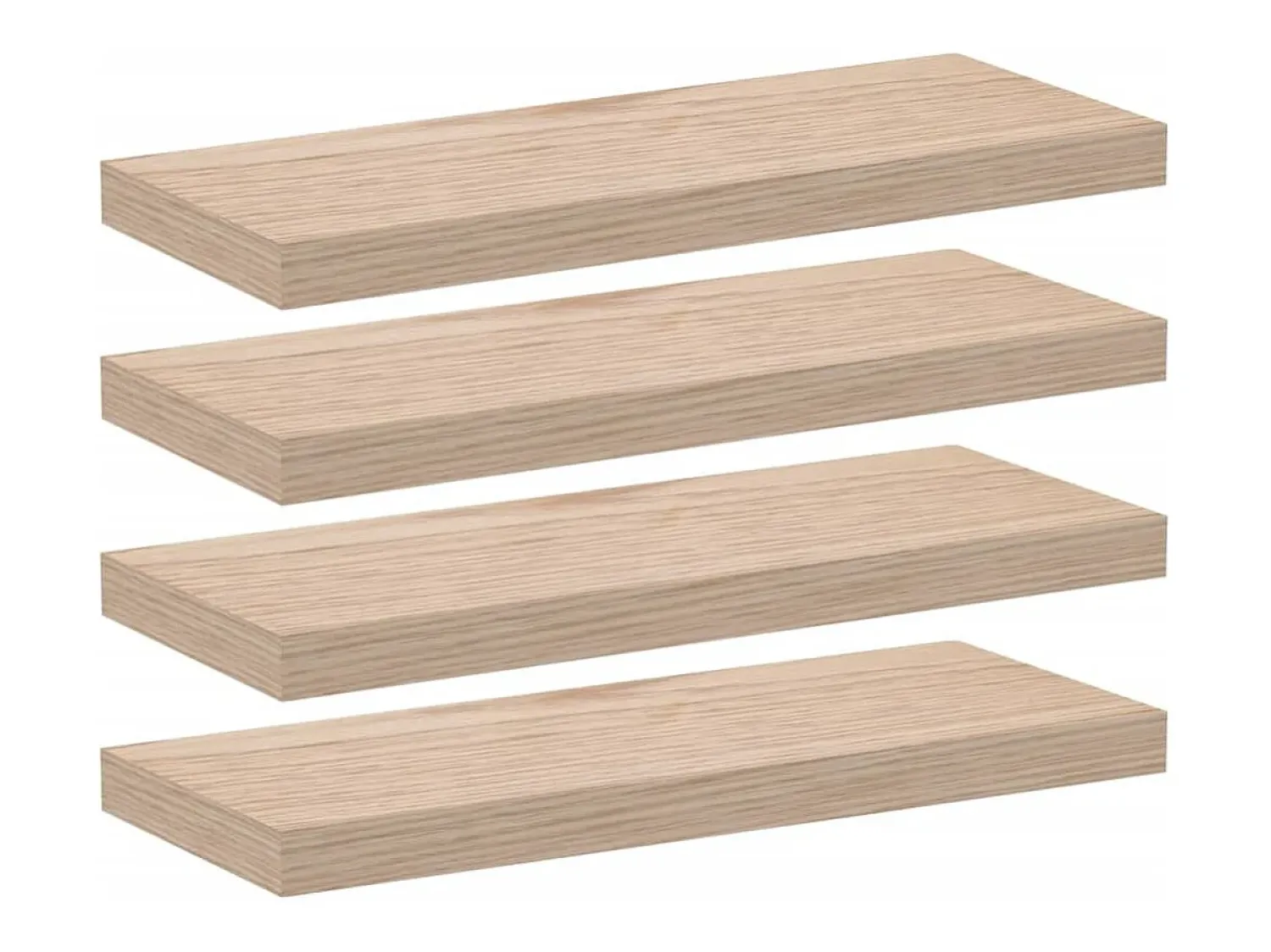 Prateleira*vidaxl Prateleiras flutuantes 4 pcs 60x23,5x4 cm derivados de madeira Castanho