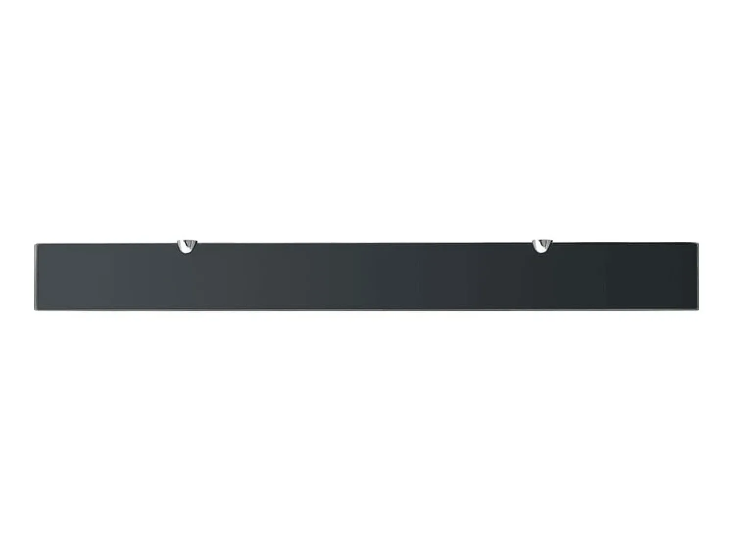 Prateleira* Prateleiras flutuantes 2 pcs vidro 100x10 cm 8 mm PT663089 Preto