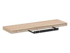 Prateleira|vidaxl Prateleiras flutuantes 4 pcs 80x23,5x4 cm derivados de madeira Castanho