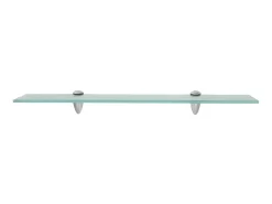 Prateleiras flutuantes 2 pcs vidro 60x10 cm 8 mm PT204788^ Prateleira