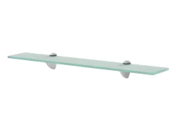Prateleiras flutuantes 2 pcs vidro 60x10 cm 8 mm PT204788^ Prateleira