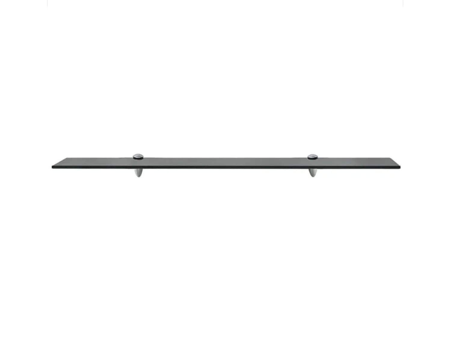 Prateleira| Prateleiras flutuantes 2 pcs vidro 90x20 cm 8 mm PT853976 Preto
