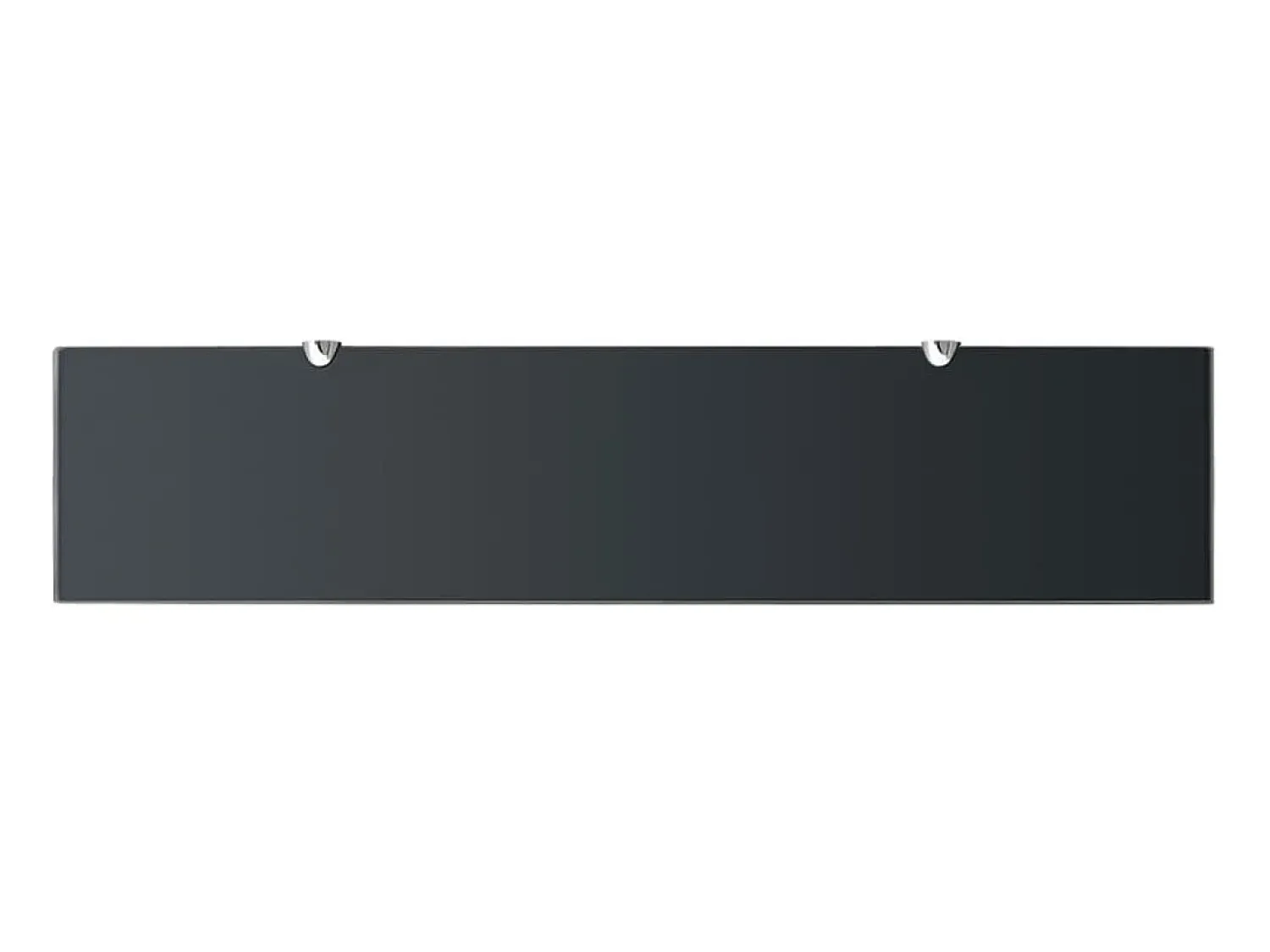 Prateleira| Prateleiras flutuantes 2 pcs vidro 90x20 cm 8 mm PT853976 Preto