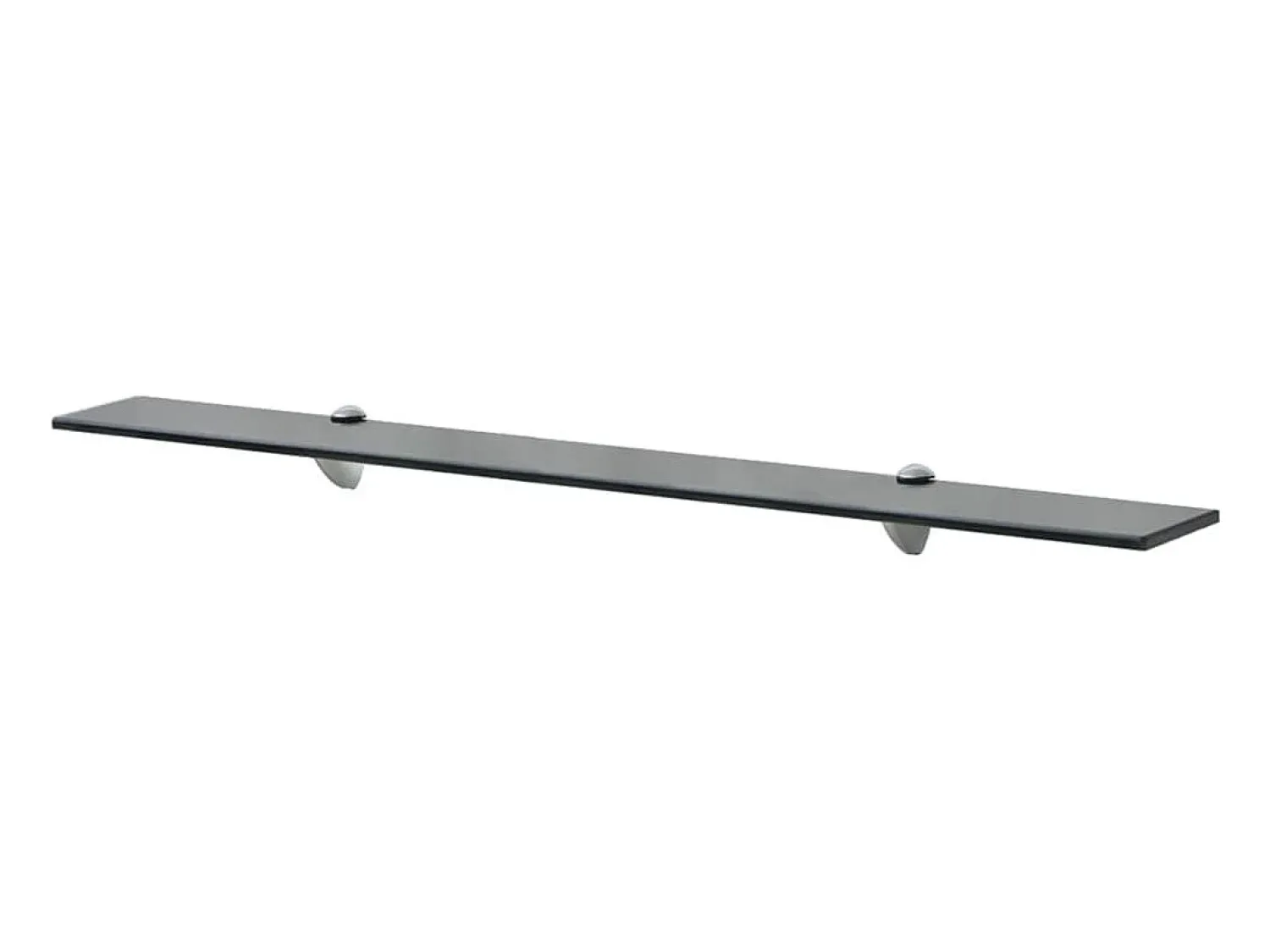 Prateleira| Prateleiras flutuantes 2 pcs vidro 90x20 cm 8 mm PT853976 Preto