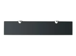 Prateleira| Prateleiras flutuantes 2 pcs vidro 50x10 cm 8 mm PT215137 Preto