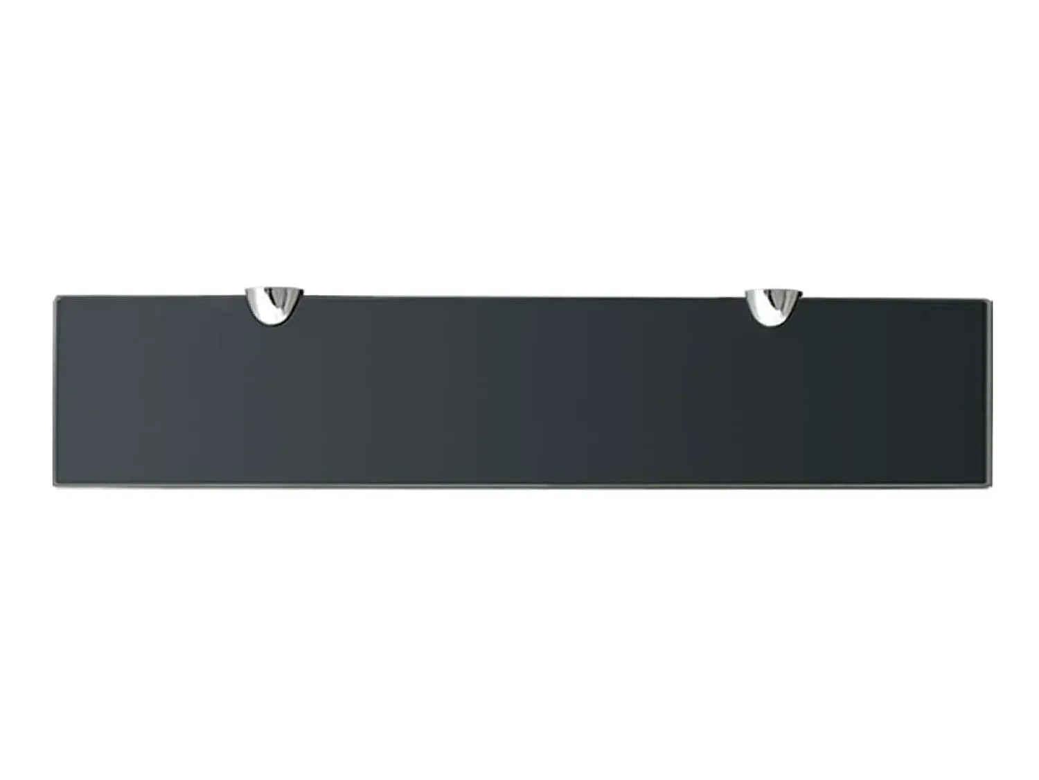 Prateleira| Prateleiras flutuantes 2 pcs vidro 50x10 cm 8 mm PT215137 Preto