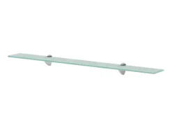 Prateleira| Prateleiras flutuantes 2 pcs vidro 90x20 cm 8 mm PT956092 Transparente