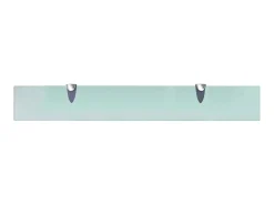 Prateleira* Prateleiras flutuantes 2 pcs vidro 70x10 cm 8 mm PT322298 Transparente