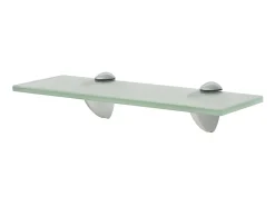 Prateleiras flutuantes 2 pcs vidro 30x10 cm 8 mm PT360156^ Prateleira